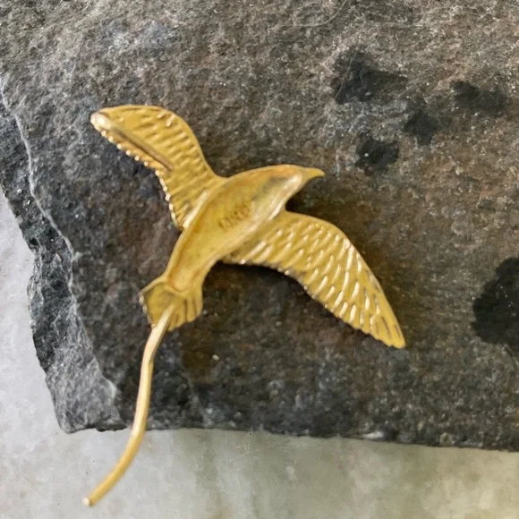 PRICE DROP 14k Gold Vintage Seabird handcrafted charm/pendant - Picture 2 of 6